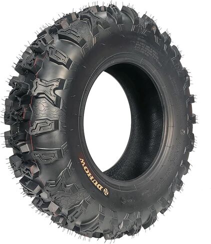 مجموعة Towallmark من 2 | إطارات 25x8-12 ATV/UTV 4 طبقات، إطارات شديدة التحمل لجميع التضاريس لركوب الطين والرمال والممرات، إطارات 25x8x12 للمركبات على الطرق الوعرة in Kuwait