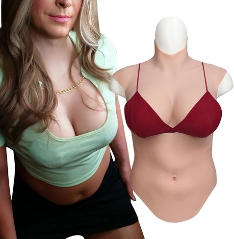 Large Size 7th Generation Silicone Breastplate Half Body Suit Silicone Filler or Cotton Filler with Float Point Inside in Kuwait