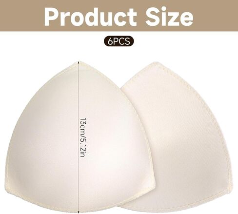 Larrel 3 Pairs Bra Pads Inserts, Soft Sewed Bra Padding Insert Breathable Removable Breast Pads for Sports Bras Swimwear Swimsuit Dresses Bralettes in Saudi Arabia