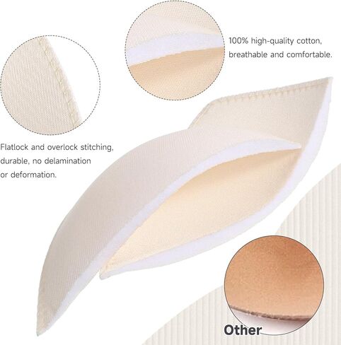 Larrel 3 Pairs Bra Pads Inserts, Soft Sewed Bra Padding Insert Breathable Removable Breast Pads for Sports Bras Swimwear Swimsuit Dresses Bralettes in Saudi Arabia