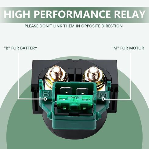 Starter Relay Solenoid Compatible with Kawasaki Bayou 220 KLF220 1988-2002 Bayou 250 KLF250 2003-2010 KLX650 1993-1996 VN800 Vulcan 800 1996-2005 Honda VT750C Shadow 2000 Suzuki GSXR750 1993 ATV in Saudi Arabia
