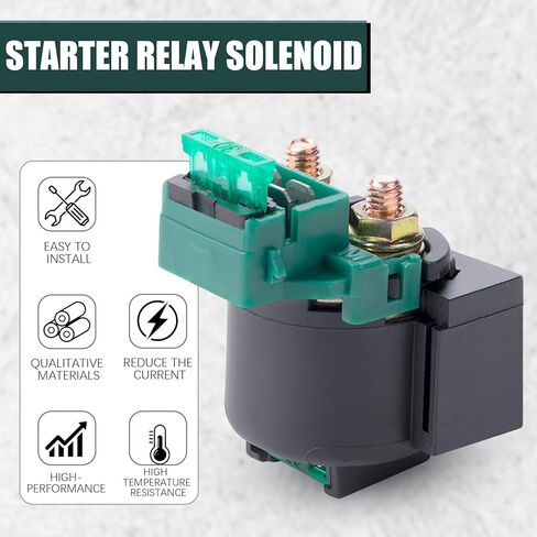 Starter Relay Solenoid Compatible with Kawasaki Bayou 220 KLF220 1988-2002 Bayou 250 KLF250 2003-2010 KLX650 1993-1996 VN800 Vulcan 800 1996-2005 Honda VT750C Shadow 2000 Suzuki GSXR750 1993 ATV in Saudi Arabia