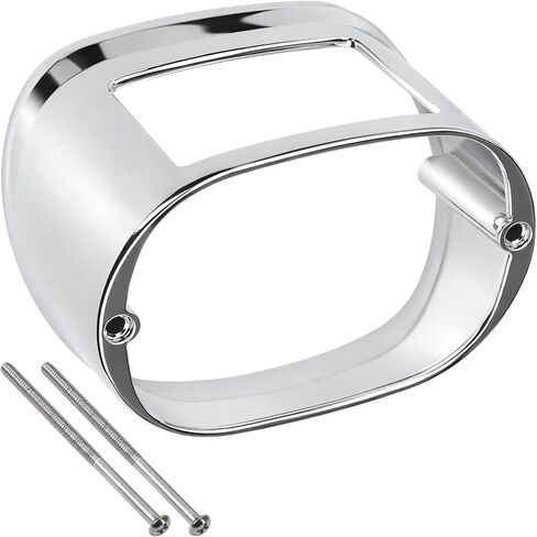 Chrome Tail Light Collar Cover Replacement For Harley Sportster Dyna Fat Boy 1999-2007, Headlight Trim Ring Bezel w Retaining Clip for FLHTC 2009-UP, for Softail 1996-2008, for 2003-2008 Touring model in Saudi Arabia