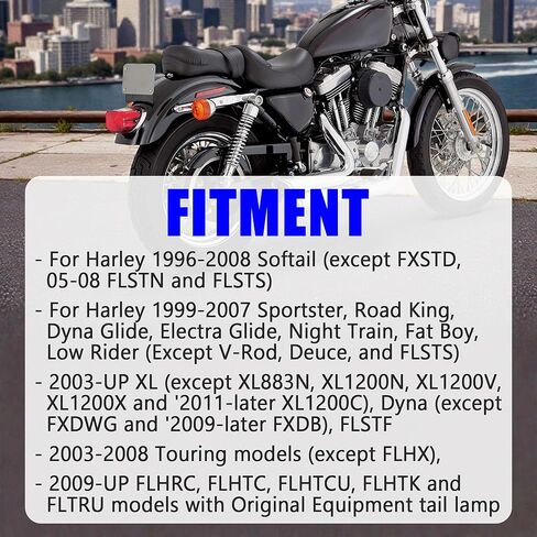 Chrome Tail Light Collar Cover Replacement For Harley Sportster Dyna Fat Boy 1999-2007, Headlight Trim Ring Bezel w Retaining Clip for FLHTC 2009-UP, for Softail 1996-2008, for 2003-2008 Touring model in Saudi Arabia