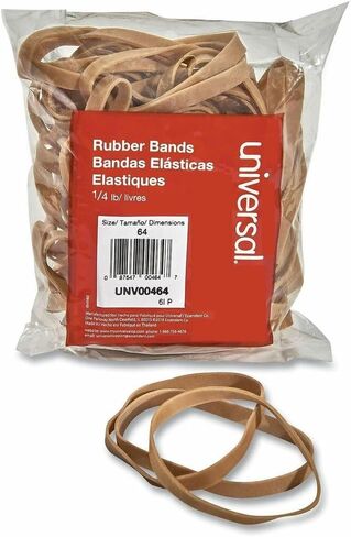 Rubber Bands, Size 64, 0.04" Gauge, Beige, 4 oz Box, 80/Pack in Kuwait