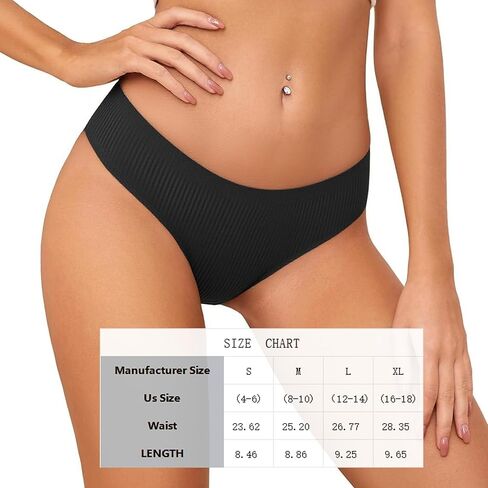 Women Seamless Hipster Underwear 6 PCS,Seamless Breathable Ladies Panties,SolidColor Ribbed Breathable Women's Panties in Saudi Arabia