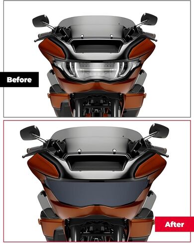 KEMIMOTO Motorcycle Headlight Cover Waterproof Front Headlamp Protection Compatible with 2023-2024 Touring CVO Road Glide FLTRXSE 2024 CVO Road Glide ST FLTRXSTSE in Saudi Arabia