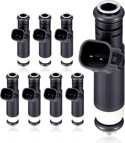 FJ817 5.4L حقن الوقود 8pcs مجموعة 2 ثقوب ، تناسب Ford F150 F250 F350 Super Duty 2005-2007 ؛ Expedition 2005-2006 | مناسب لـ Lincoln Navigator 2005-2007 ؛ Mark L 2006-2007 ، استبدل# 5C3Z-DC 8S4Z9F593A in Kuwait