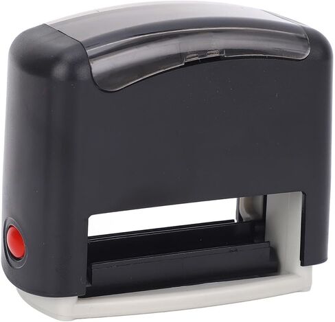 مجموعة طوابع التحبير الذاتي من WALFRONT رسائل مخصصة بصمات شخصية 1.5x0.55in مجموعة تجفيف سريع بالحبر الأسود الشفاف للاستخدام المكتبي لأرقام التاريخ in Saudi Arabia