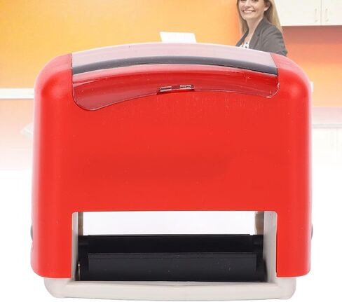 Self Inking Custom Stamp, Automatic Press Personalized Stamper with Letter Number Symbol Template for Office School Home Use in Kuwait