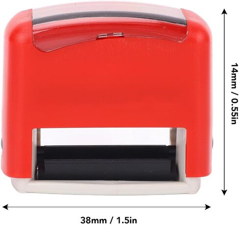 Self Inking Custom Stamp, Automatic Press Personalized Stamper with Letter Number Symbol Template for Office School Home Use in Kuwait