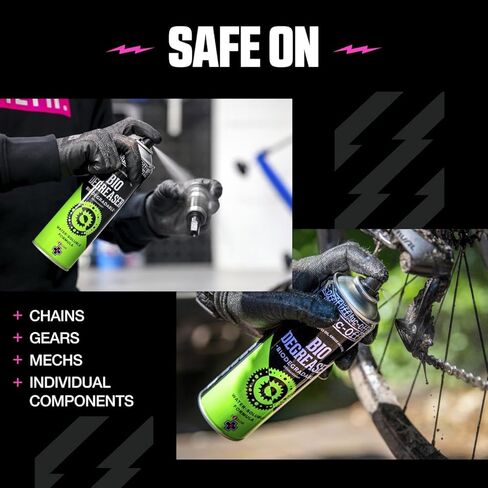 Muc-Off Bio Degreaser, 500 Milliliters - Water-Soluble, Biodegradable Bike Degreaser Spray - Effectively Deep Cleans Greasy Bicycle Parts in Kuwait
