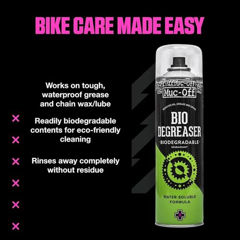 Muc-Off Bio Degreaser, 500 Milliliters - Water-Soluble, Biodegradable Bike Degreaser Spray - Effectively Deep Cleans Greasy Bicycle Parts in Kuwait