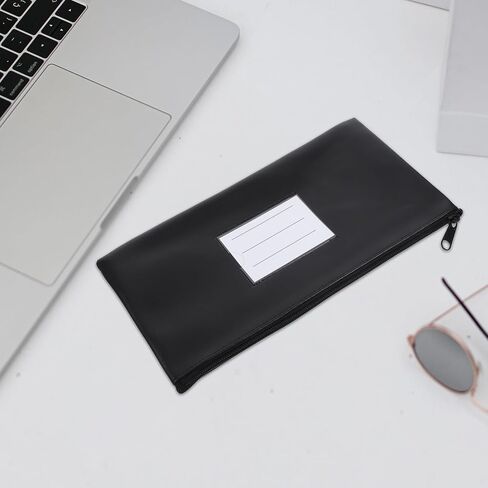 Zipper Money Bag Cash Wallet Pouch with Card Slot Waterproof Coin Deposit Bag Receipt Holder for Bank Use Travel and Document Storage in Saudi Arabia