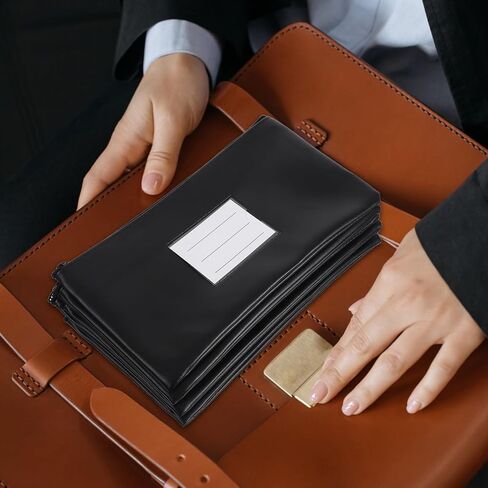 Zipper Money Bag Cash Wallet Pouch with Card Slot Waterproof Coin Deposit Bag Receipt Holder for Bank Use Travel and Document Storage in Saudi Arabia