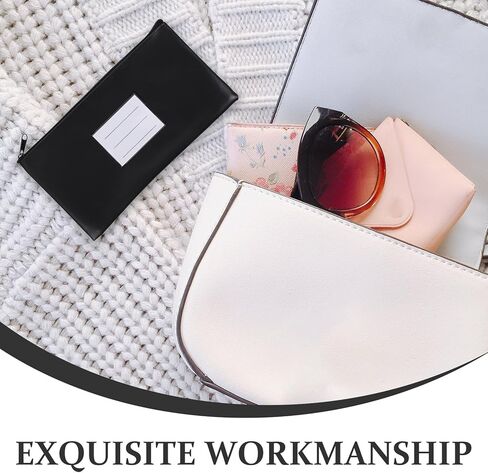 Zipper Money Bag Cash Wallet Pouch with Card Slot Waterproof Coin Deposit Bag Receipt Holder for Bank Use Travel and Document Storage in Saudi Arabia