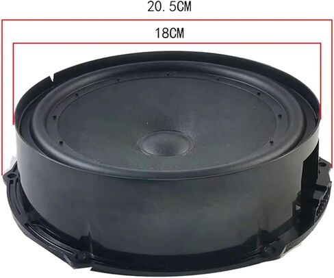 Auto Door Speaker Low Bass Horn Trumpet Loudspeaker Music Radio Tone Speaker Compatible with Tiguan 5N0035454B in Kuwait