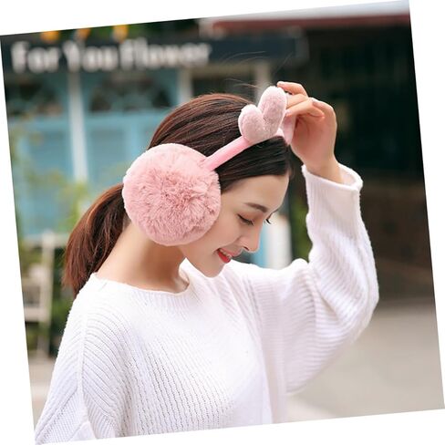Warm Earmuffs Reindeer Antlers Plush Ear Warmer Adjustable Winter Ear Covers and Boys Cold Weather Outdoor Use in Saudi Arabia
