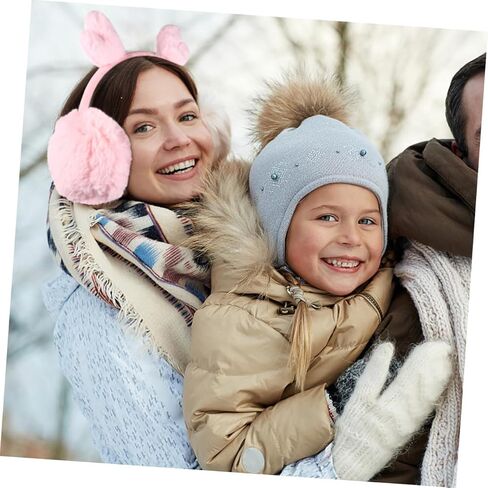 Warm Earmuffs Reindeer Antlers Plush Ear Warmer Adjustable Winter Ear Covers and Boys Cold Weather Outdoor Use in Saudi Arabia