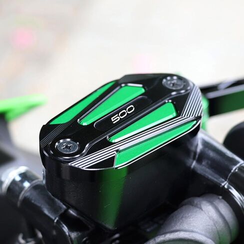 لـ Ninja 500 Ninja 500 SE Z500 Z 500 z500 2023 2024 2025 دراجة نارية CNC الفرامل الأمامية أسطوانة رئيسية غطاء خزان السوائل خزانات السوائل (أحمر) in Kuwait