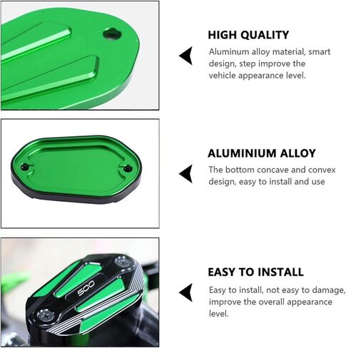 لـ Ninja 500 Ninja 500 SE Z500 Z 500 z500 2023 2024 2025 دراجة نارية CNC الفرامل الأمامية أسطوانة رئيسية غطاء خزان السوائل خزانات السوائل (أحمر) in Kuwait