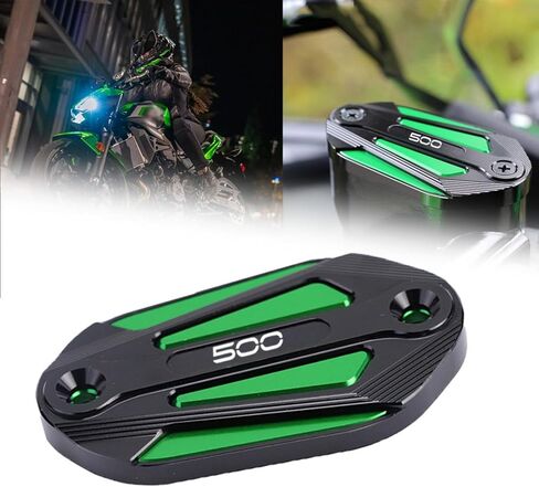 لـ Ninja 500 Ninja 500 SE Z500 Z 500 z500 2023 2024 2025 دراجة نارية CNC الفرامل الأمامية أسطوانة رئيسية غطاء خزان السوائل خزانات السوائل (أحمر) in Kuwait