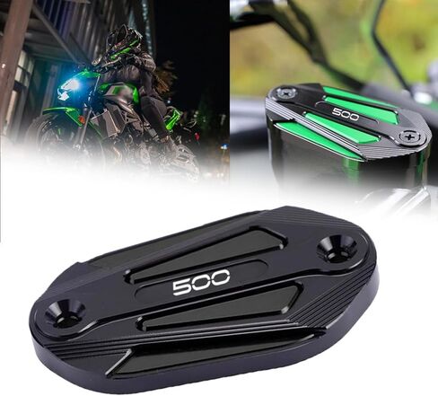 لـ Ninja 500 Ninja 500 SE Z500 Z 500 z500 2023 2024 2025 دراجة نارية CNC الفرامل الأمامية أسطوانة رئيسية غطاء خزان السوائل خزانات السوائل (أحمر) in Kuwait