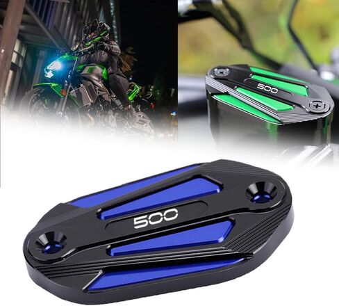 لـ Ninja 500 Ninja 500 SE Z500 Z 500 z500 2023 2024 2025 دراجة نارية CNC الفرامل الأمامية أسطوانة رئيسية غطاء خزان السوائل خزانات السوائل (أحمر) in Kuwait