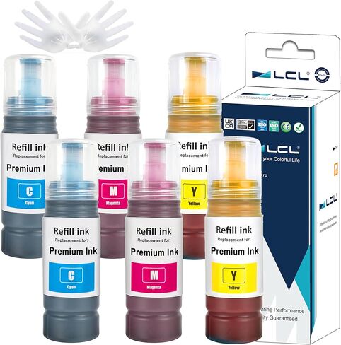 استبدال زجاجات إعادة تعبئة الحبر LCL T522 لـ 522 زجاجة إعادة تعبئة الحبر لـ EcoTank ET-2800 ET-2803 ET-2810 ET-2811 ET-2820 ET-2840 ET-2710 ET-2720 ET-2400 ET-4700 ET-4800 ET-4810 طابعة ET-1110 (2C2M2Y) in Kuwait