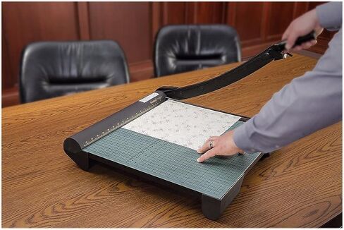 Premier W18 The Original Green Paper Trimmer, 20 Sheets, Wood Base, 19 1/8-Inch x 21 1/8-Inch in Saudi Arabia