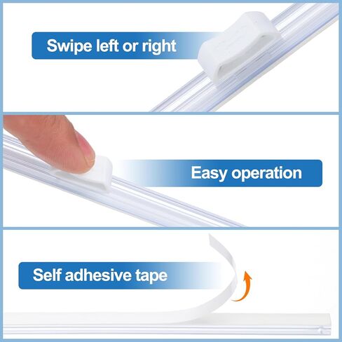 PATIKIL 4pcs Plastic Wrap Cutter, 17in Plastic Wrap Slide Cutter Self Adhesive Installation Replacement for Aluminum Foil Wax Paper Parchment Paper Wrap Dispenser, White in Saudi Arabia