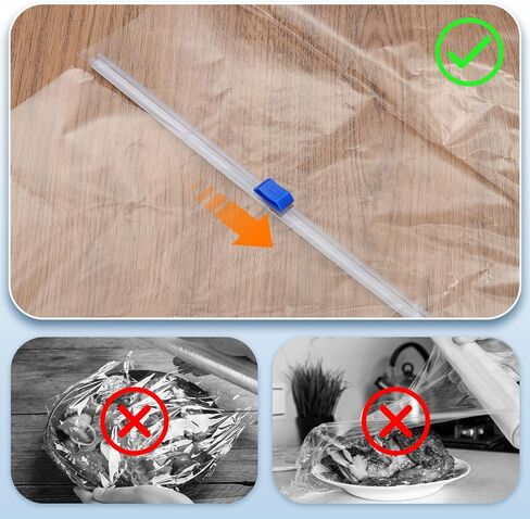 PATIKIL 4pcs Plastic Wrap Cutter, 17in Plastic Wrap Slide Cutter Self Adhesive Installation Replacement for Aluminum Foil Wax Paper Parchment Paper Wrap Dispenser, White in Saudi Arabia