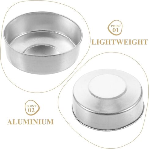 500 Pcs Aluminum Tea Light Empty Tins | Perfect for Candle Making Votives and Warmers | Ideal Packaging in Saudi Arabia