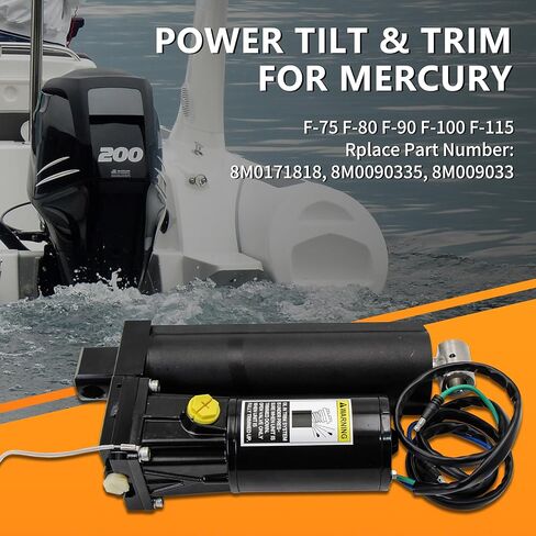 مجموعة إمالة وتقليم الطاقة الخارجية 8M0090335 8M0171818، تناسب ميركوري 75HP 80HP 90HP 100HP 115HP 2-Wire 4-Stroke Boat Engin in Kuwait