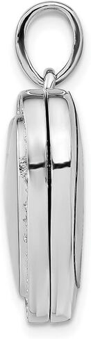JewelryWeb 925 Sterling Silver Cubic Zirconia 23mm Love Heart Locket Locket Necklace for Women in Saudi Arabia
