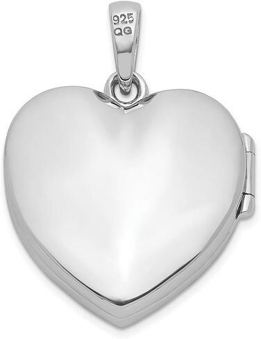 JewelryWeb 925 Sterling Silver Cubic Zirconia 23mm Love Heart Locket Locket Necklace for Women in Saudi Arabia