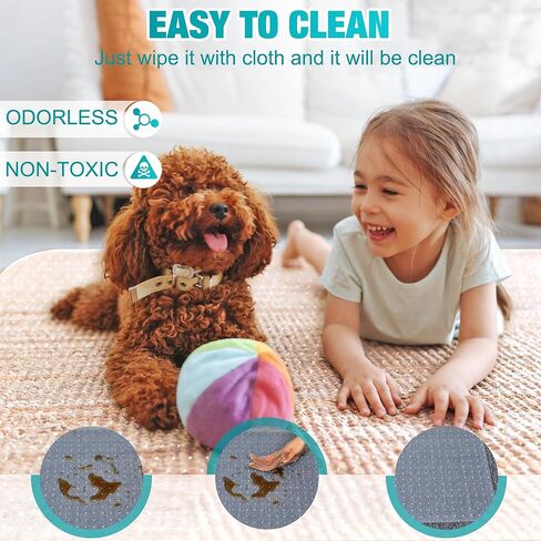 سجادة كرسي مكتب BesWin للأرضيات المغطاة بالسجاد، 60 بوصة × 48 بوصة سجادة كرسي مكتب شفافة للسجاد ذو الوبر المنخفض، سجادة أرضية بلاستيكية لكرسي المكتب على السجاد للعمل والمنزل والألعاب وسهولة الانزلاق (مستطيل) in Kuwait