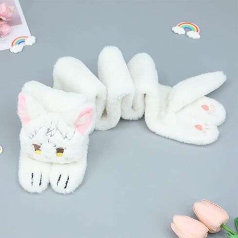 Furry Scarf Animation Props Neck Wear Women Anime Neckerchief Cute Accessories Warm Costume Neckwear Plush in Saudi Arabia