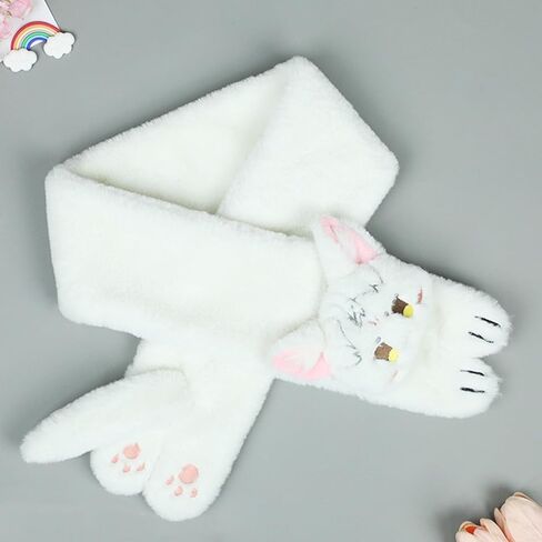 Furry Scarf Animation Props Neck Wear Women Anime Neckerchief Cute Accessories Warm Costume Neckwear Plush in Saudi Arabia