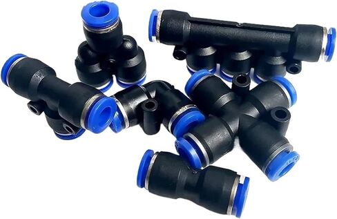 51 PCs PU-6/PE-6/PZA-6/PY-6/PV-6/PG-6/PK-6 Pneumatic Fitting Kit 6mm Outer Diameter of the Hose Pipe Tube Air Connectors in Saudi Arabia