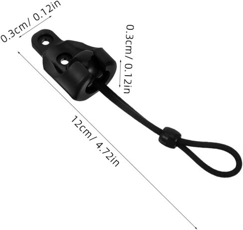 Cord Lock for Rope of Windproof Rope Buckle Ceiling Curtain Track Bracket for Blind Part Bungee End Caps Included in Saudi Arabia