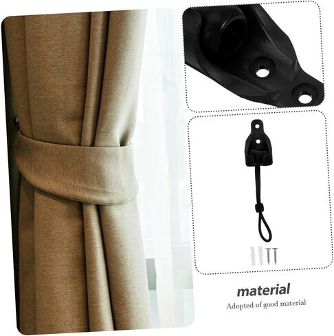 Cord Lock for Rope of Windproof Rope Buckle Ceiling Curtain Track Bracket for Blind Part Bungee End Caps Included in Saudi Arabia