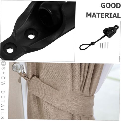 Cord Lock for Rope of Windproof Rope Buckle Ceiling Curtain Track Bracket for Blind Part Bungee End Caps Included in Saudi Arabia
