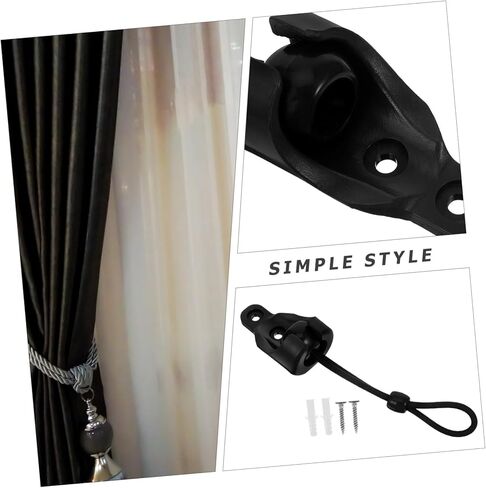 Cord Lock for Rope of Windproof Rope Buckle Ceiling Curtain Track Bracket for Blind Part Bungee End Caps Included in Saudi Arabia