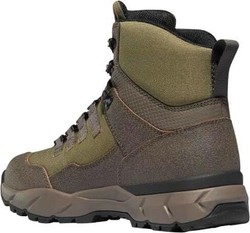 حذاء Danner Vital Trail 5 بوصات للمشي لمسافات طويلة للرجال - جلد ونسيج مقاوم للماء ومقاوم للتآكل، مع نعل أوسط ممتص للصدمات ونعل خارجي للجر، بني/زيتوني - 14 EE in Kuwait