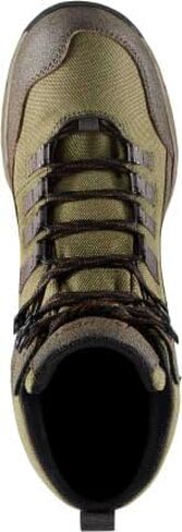 حذاء Danner Vital Trail 5 بوصات للمشي لمسافات طويلة للرجال - جلد ونسيج مقاوم للماء ومقاوم للتآكل، مع نعل أوسط ممتص للصدمات ونعل خارجي للجر، بني/زيتوني - 14 EE in Kuwait