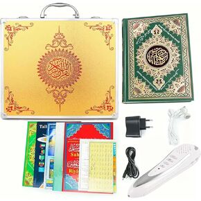 قلم قارئ القرآن الرقمي المترجم والقارئ الناطق القابل لإعادة الشحن لقراءة كتاب القرآن الكريم مع 25 قارئ متعدد اللغات هدية مسلمة هدية رمضان ذهبي in Kuwait