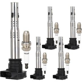 ECCPP UF540 4 ملفات تشغيل محرك السيارات مع 4 شمعات الإشعال إيريديوم لمازدا 3 6 CX-7 MX-5 L4 2.0L 2.3L 2.5L C1683 UF540 in Kuwait