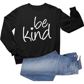 سويت شيرت Go All Out Adult Be Kind Heart ذو رقبة دائرية in Kuwait