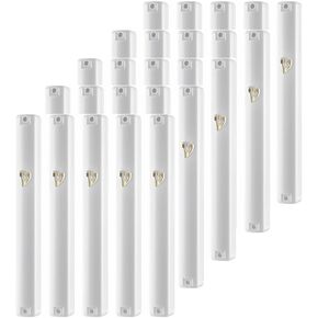 MEZUZAH CASE Holder (shidell) בית מזוזה Plastic Silver shin Rectangle Shape Waterproof Rubber Cork Lot of 25 pcs (SIZE 10 FOR 10 cm scroll, CLEAR SILVER SHIN) in Kuwait
